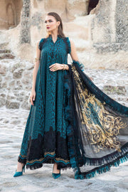 Maria.B MPrints Embroidered Linen Unstitched 3Pc Suit MPT-2010-B
