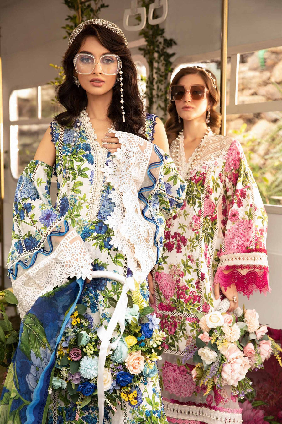 Maria.B M.Prints Unstitched Embroidered Lawn 3Pc Suit MPT-2102-B