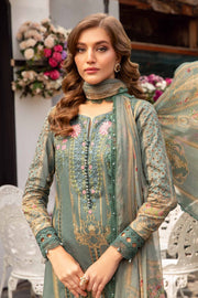 Maria.B M.Prints Unstitched Embroidered Lawn 3Pc Suit MPT-2104-B