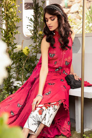 Maria.B M.Prints Unstitched Embroidered Lawn 3Pc Suit MPT-2105-A
