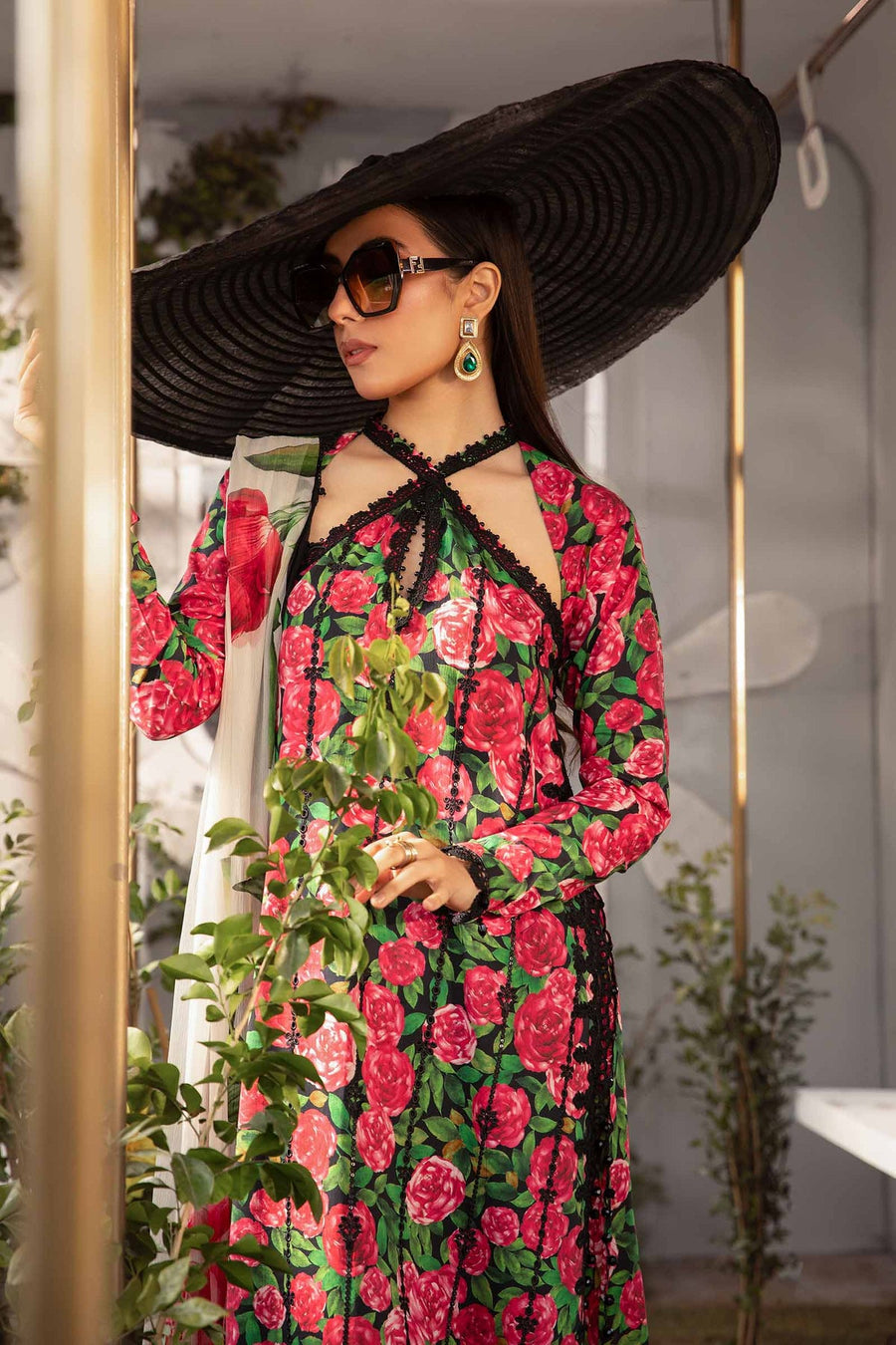 Maria.B M.Prints Unstitched Embroidered Lawn 3Pc Suit MPT-2106-B