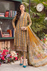 Maria.B M.Prints Unstitched Embroidered Lawn 3Pc Suit MPT-2107-A