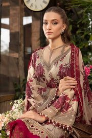 Maria.B M.Prints Unstitched Embroidered Lawn 3Pc Suit MPT-2110-A