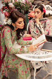 Maria.B M.Prints Unstitched Embroidered Lawn 3Pc Suit MPT-2113-B
