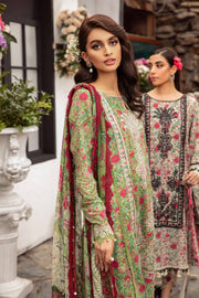 Maria.B M.Prints Unstitched Embroidered Lawn 3Pc Suit MPT-2113-B