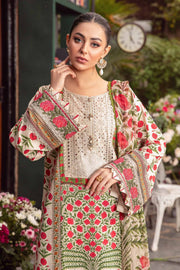 Maria.B M.Prints Unstitched Embroidered Lawn 3Pc Suit MPT-2114-A