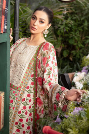 Maria.B M.Prints Unstitched Embroidered Lawn 3Pc Suit MPT-2114-A