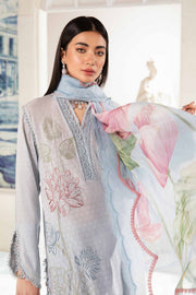 Maria.B MPrints Embroidered Lawn Unstitched 3Pc Suit MPT-2001-B