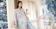 Maria.B MPrints Embroidered Lawn Unstitched 3Pc Suit MPT-2001-B