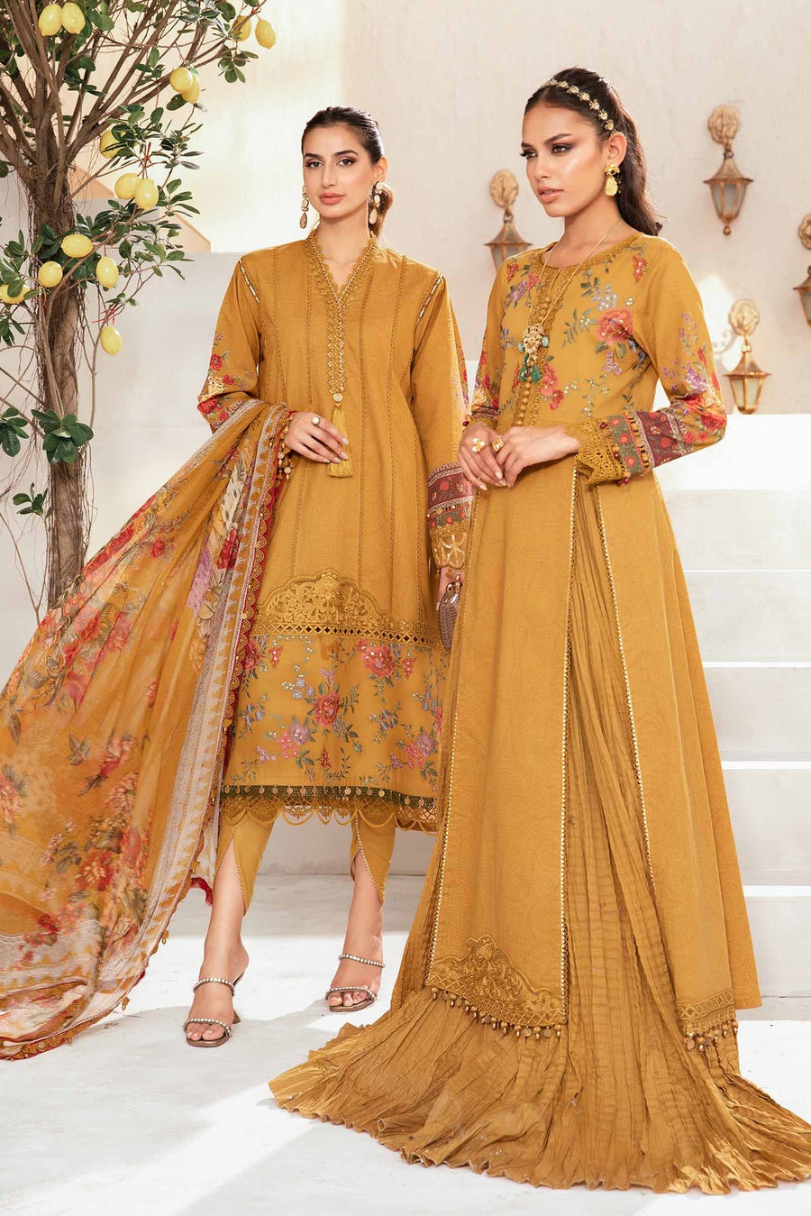 Maria.B MPrints Embroidered Lawn Unstitched 3Pc Suit MPT-2002-A