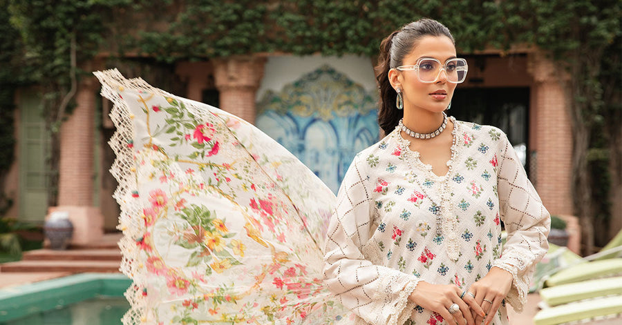 Maria.B MPrints Embroidered Lawn Unstitched 3Pc Suit MPT-2003-A