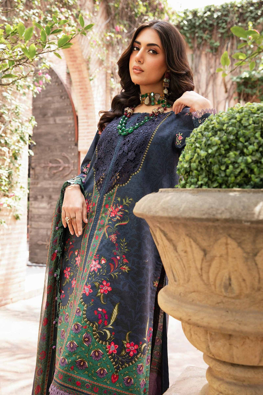 Maria.B MPrints Embroidered Lawn Unstitched 3Pc Suit MPT-2006-B