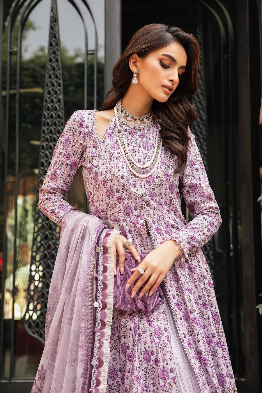 Maria.B MPrints Embroidered Lawn Unstitched 3Pc Suit MPT-2007-B