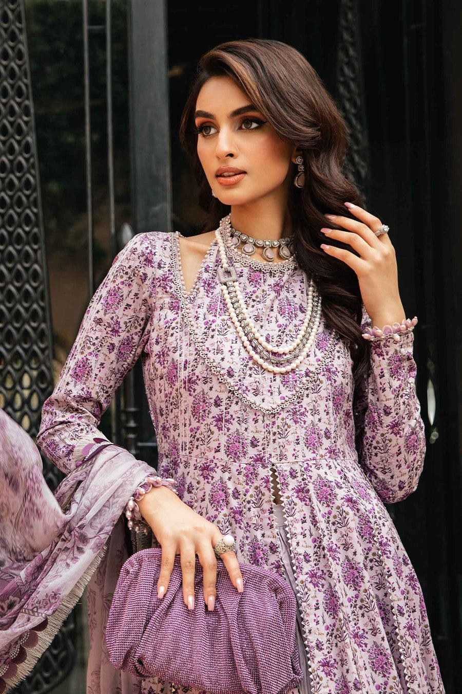 Maria.B MPrints Embroidered Lawn Unstitched 3Pc Suit MPT-2007-B