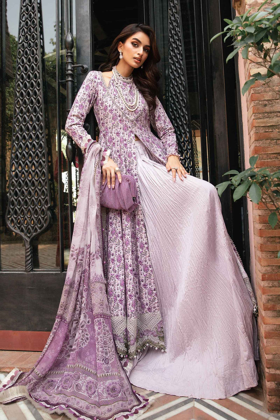 Maria.B MPrints Embroidered Lawn Unstitched 3Pc Suit MPT-2007-B