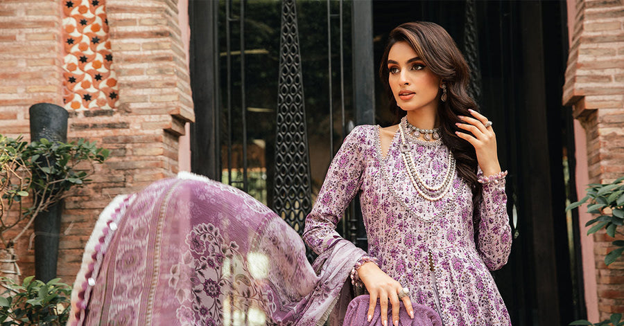 Maria.B MPrints Embroidered Lawn Unstitched 3Pc Suit MPT-2007-B