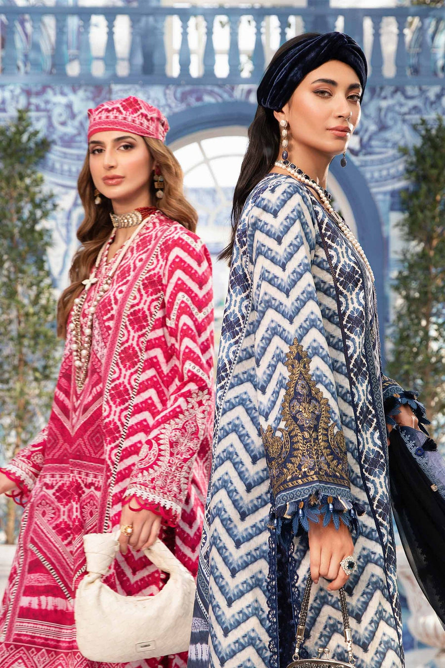 Maria.B MPrints Embroidered Lawn Unstitched 3Pc Suit MPT-2008-B
