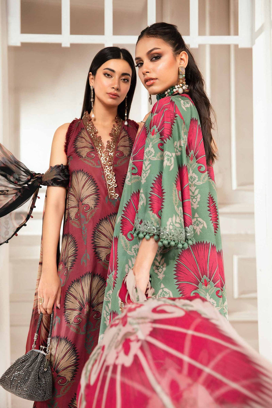 Maria.B MPrints Embroidered Lawn Unstitched 3Pc Suit MPT-2009-A