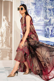 Maria.B MPrints Embroidered Lawn Unstitched 3Pc Suit MPT-2009-B