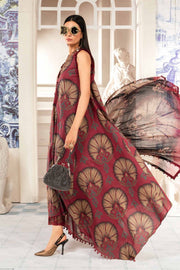 Maria.B MPrints Embroidered Lawn Unstitched 3Pc Suit MPT-2009-B