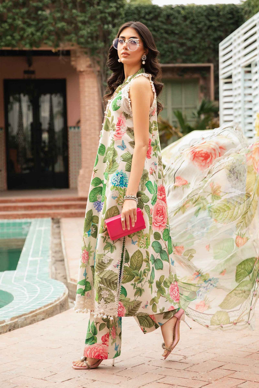 Maria.B MPrints Embroidered Lawn Unstitched 3Pc Suit MPT-2010-A