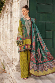 Maria.B MPrints Unstitched Printed Linen 3Pc Suit MPT-2305-A