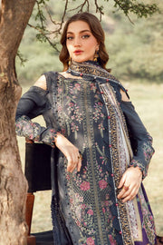 Maria.B M.Prints Embroidered Linen Unstitched 3Pc Suit MPT-2406-A