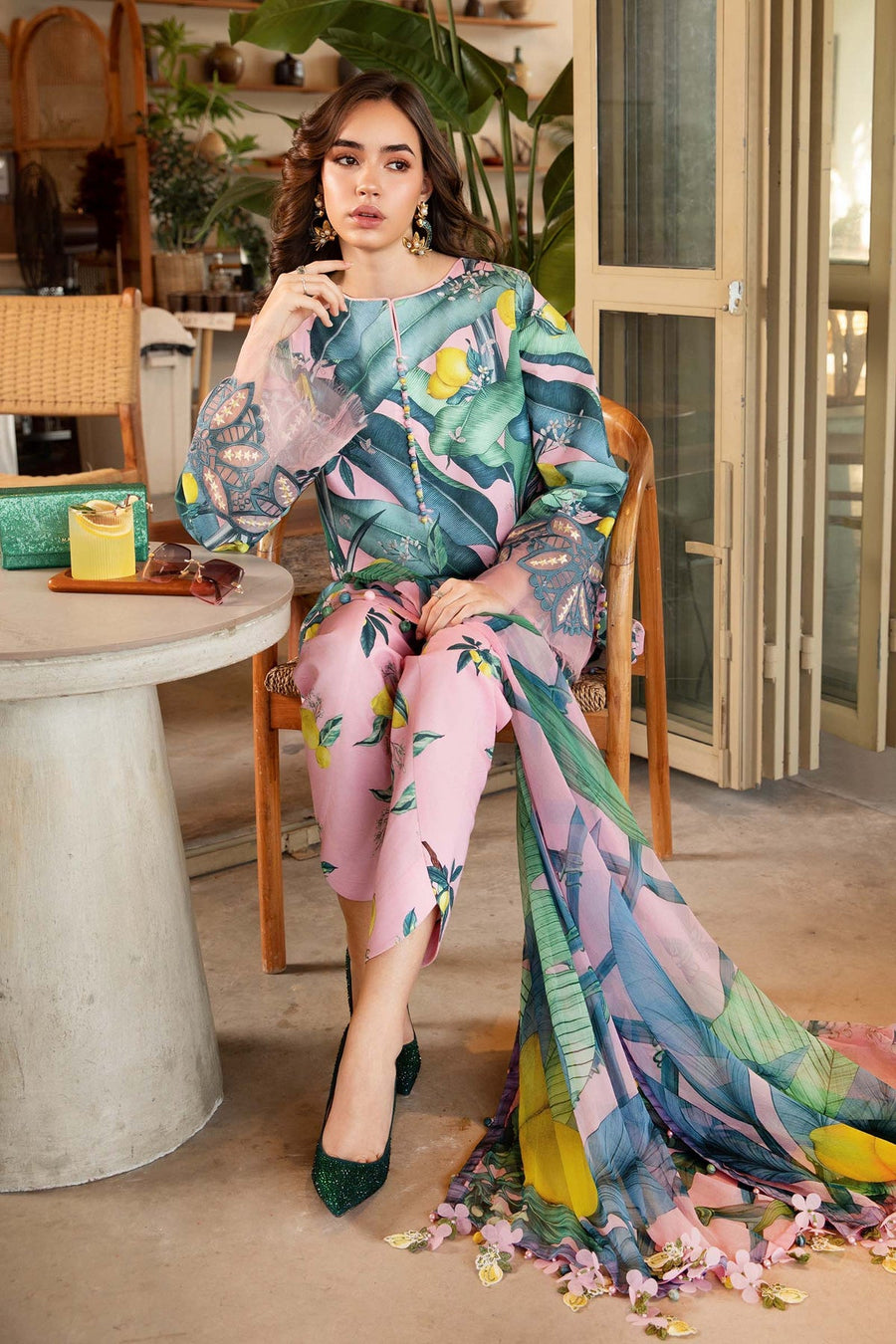 Maria.B MPrints Embroidered Lawn Unstitched 3Pc Suit MPT-2503-B