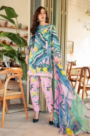 Maria.B MPrints Embroidered Lawn Unstitched 3Pc Suit MPT-2503-B