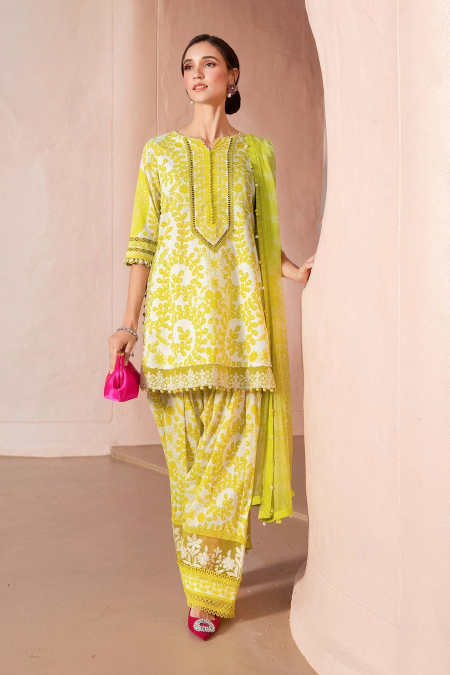 Maria.B MPrints Embroidered Lawn Unstitched 3Pc Suit MPT-2504-A