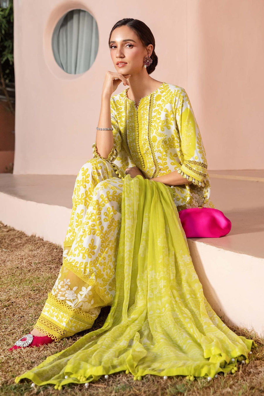 Maria.B MPrints Embroidered Lawn Unstitched 3Pc Suit MPT-2504-A