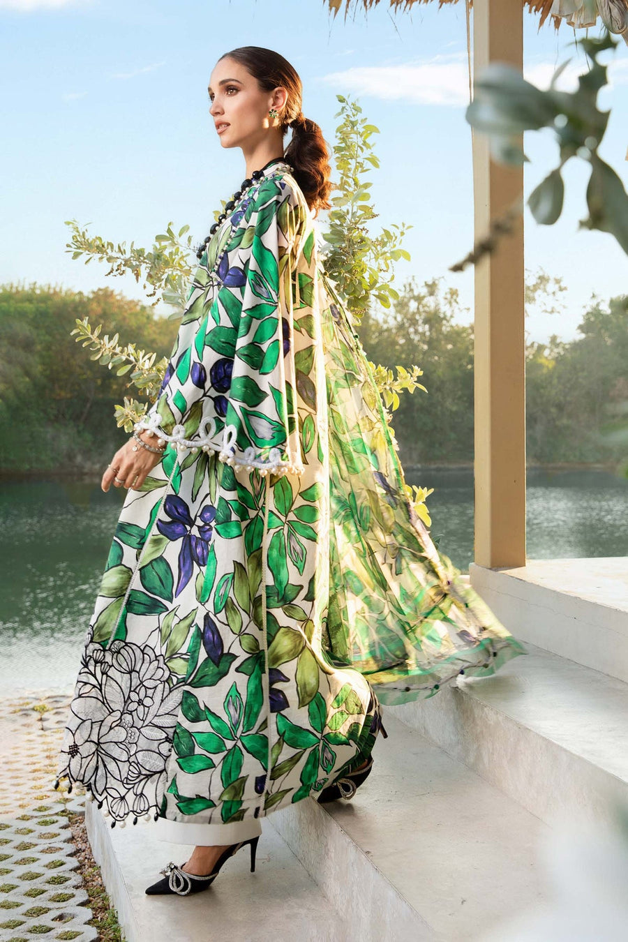 Maria.B MPrints Embroidered Lawn Unstitched 3Pc Suit MPT-2505-A