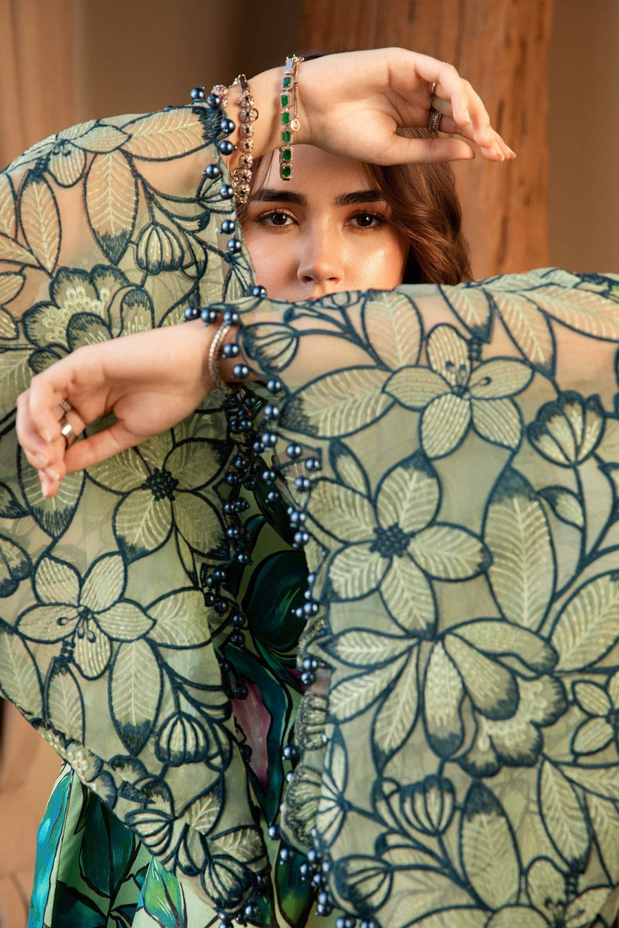 Maria.B MPrints Embroidered Lawn Unstitched 3Pc Suit MPT-2505-B
