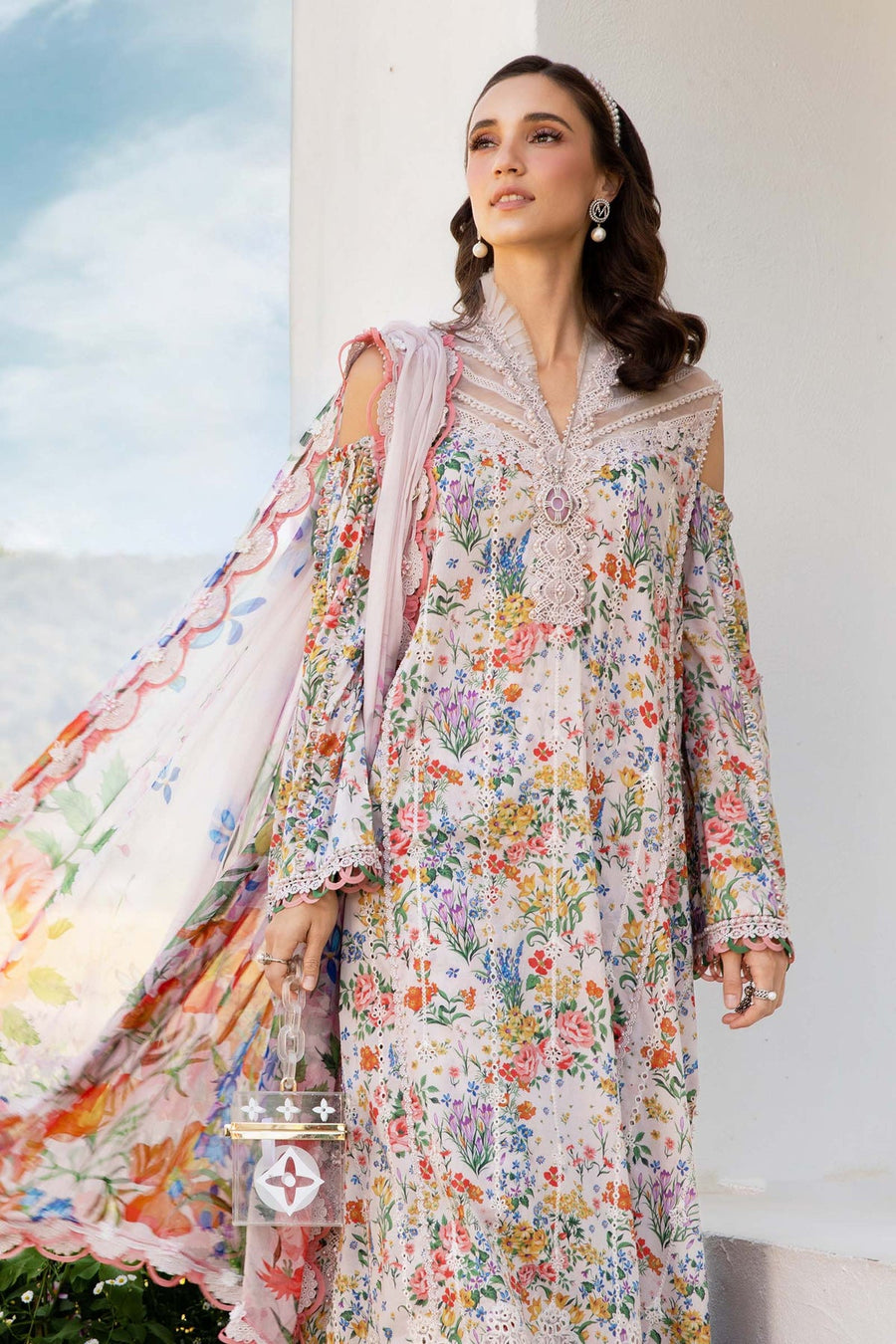 Maria.B MPrints Embroidered Lawn Unstitched 3Pc Suit MPT-2507-A