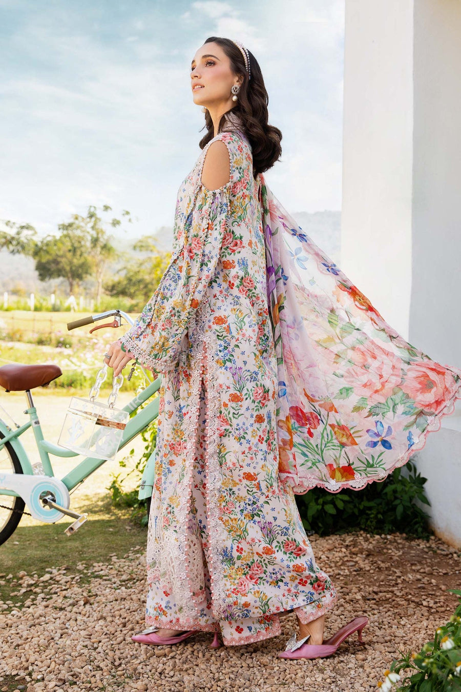 Maria.B MPrints Embroidered Lawn Unstitched 3Pc Suit MPT-2507-A