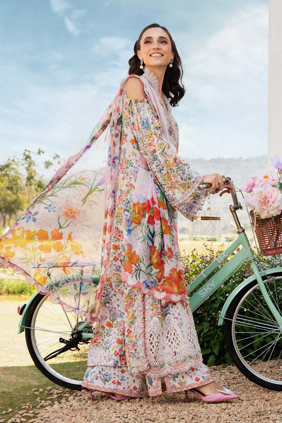 Maria.B MPrints Embroidered Lawn Unstitched 3Pc Suit MPT-2507-A