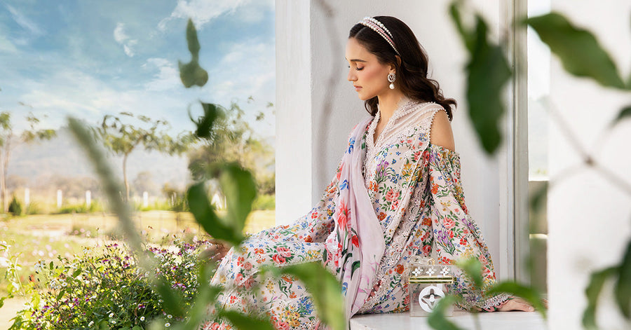 Maria.B MPrints Embroidered Lawn Unstitched 3Pc Suit MPT-2507-A