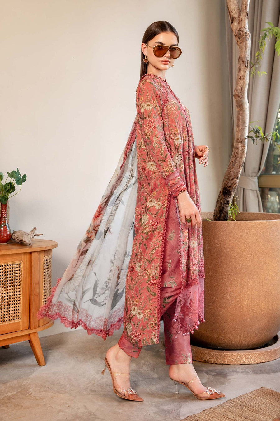 Maria.B MPrints Embroidered Lawn Unstitched 3Pc Suit MPT-2508-A