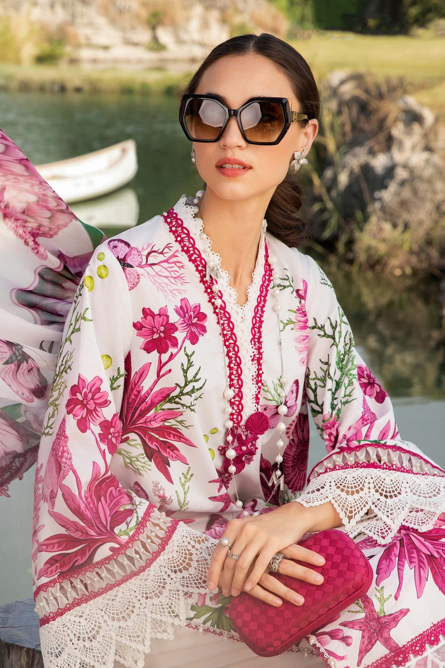 Maria.B MPrints Embroidered Lawn Unstitched 3Pc Suit MPT-2510-A