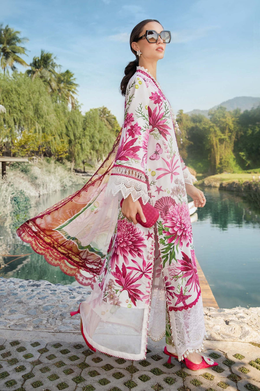 Maria.B MPrints Embroidered Lawn Unstitched 3Pc Suit MPT-2510-A