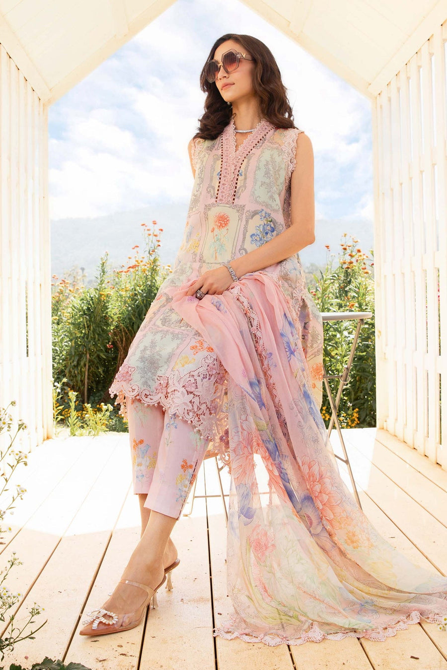 Maria.B MPrints Embroidered Lawn Unstitched 3Pc Suit MPT-2511-A