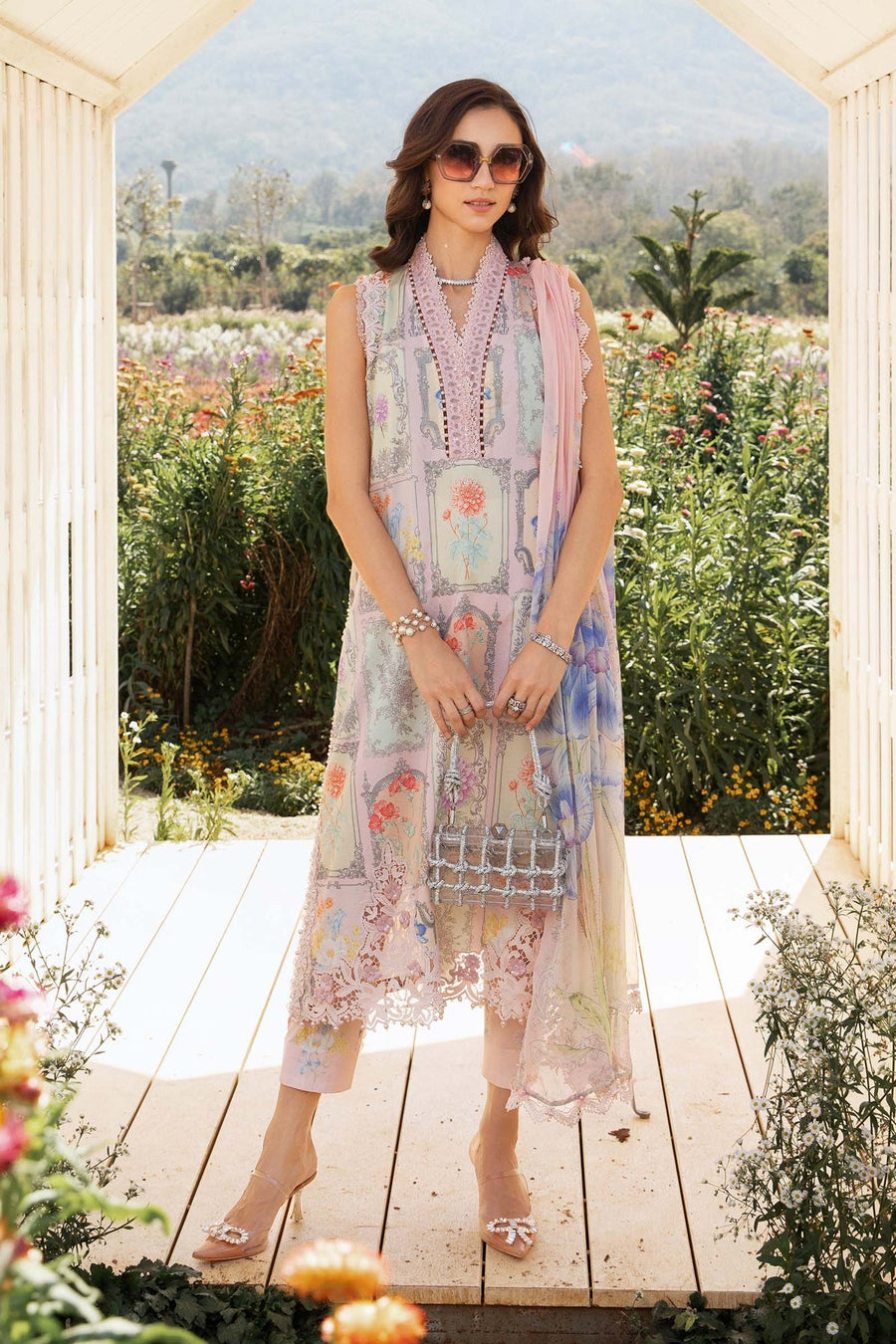 Maria.B MPrints Embroidered Lawn Unstitched 3Pc Suit MPT-2511-A