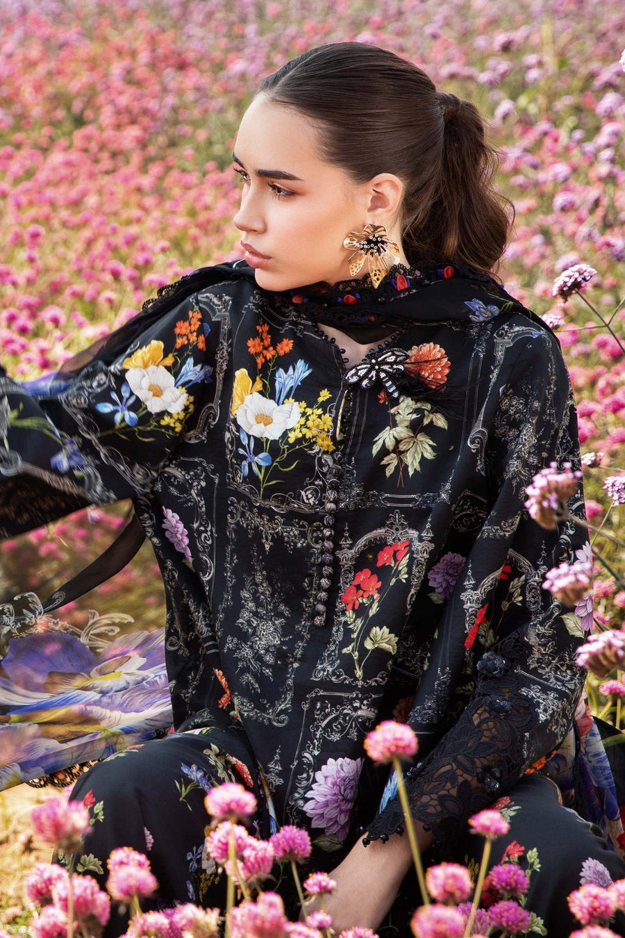 Maria.B MPrints Embroidered Lawn Unstitched 3Pc Suit MPT-2511-B