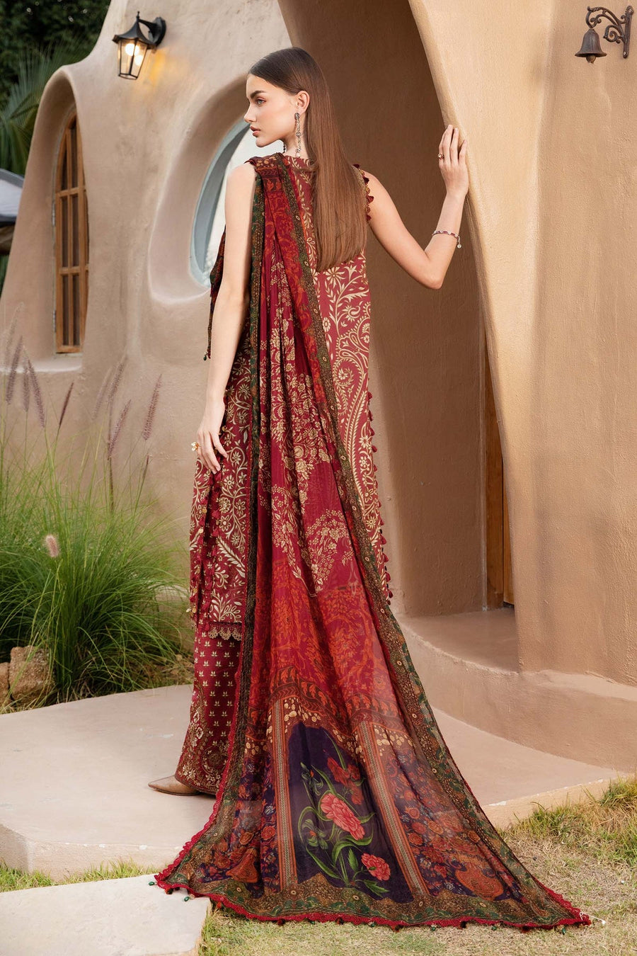 Maria.B MPrints Embroidered Lawn Unstitched 3Pc Suit MPT-2512-A