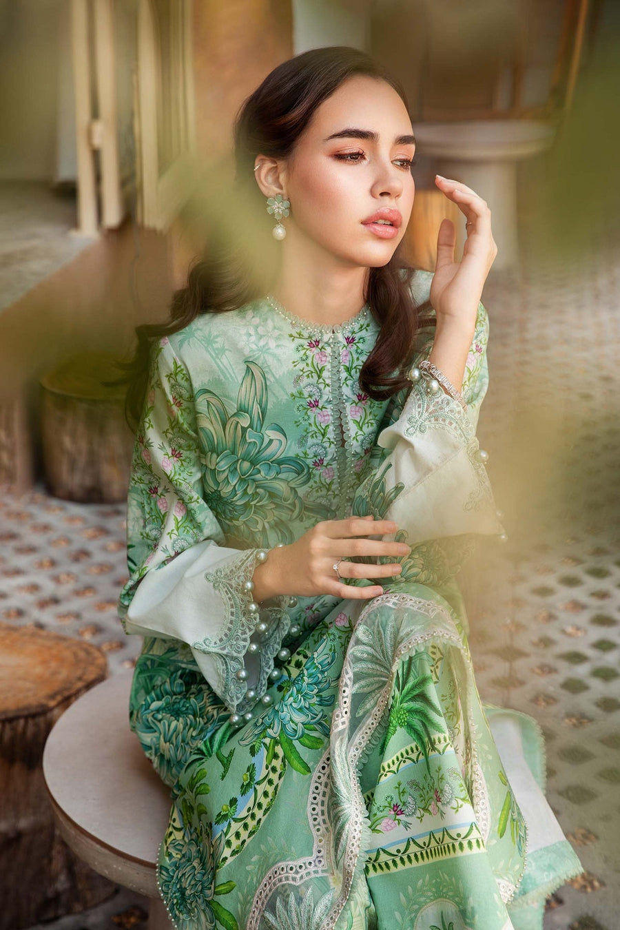 Maria.B MPrints Embroidered Lawn Unstitched 3Pc Suit MPT-2514-A