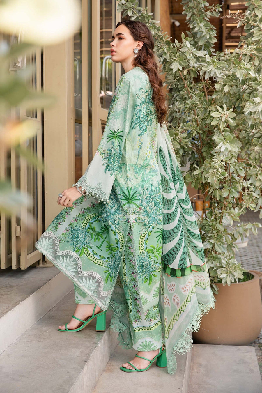 Maria.B MPrints Embroidered Lawn Unstitched 3Pc Suit MPT-2514-A