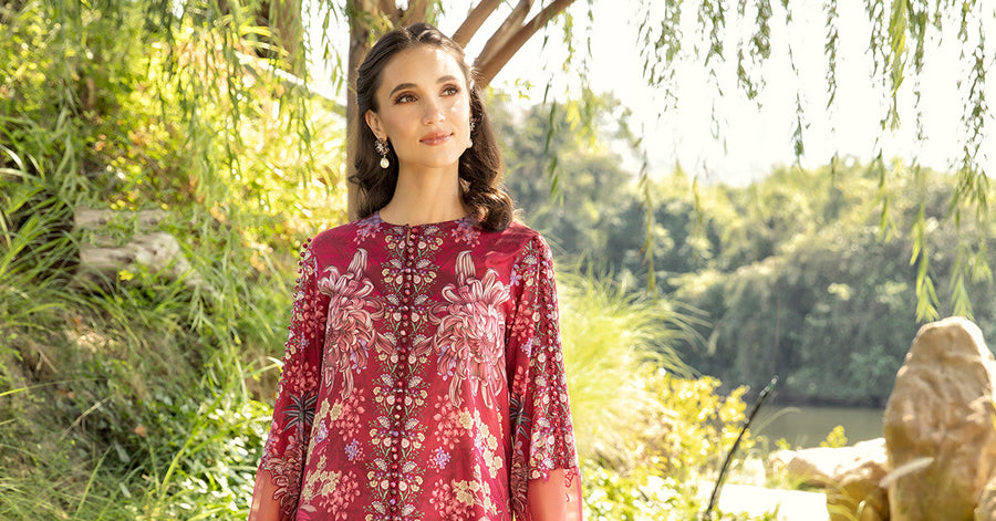 Maria.B MPrints Embroidered Lawn Unstitched 3Pc Suit MPT-2514-B