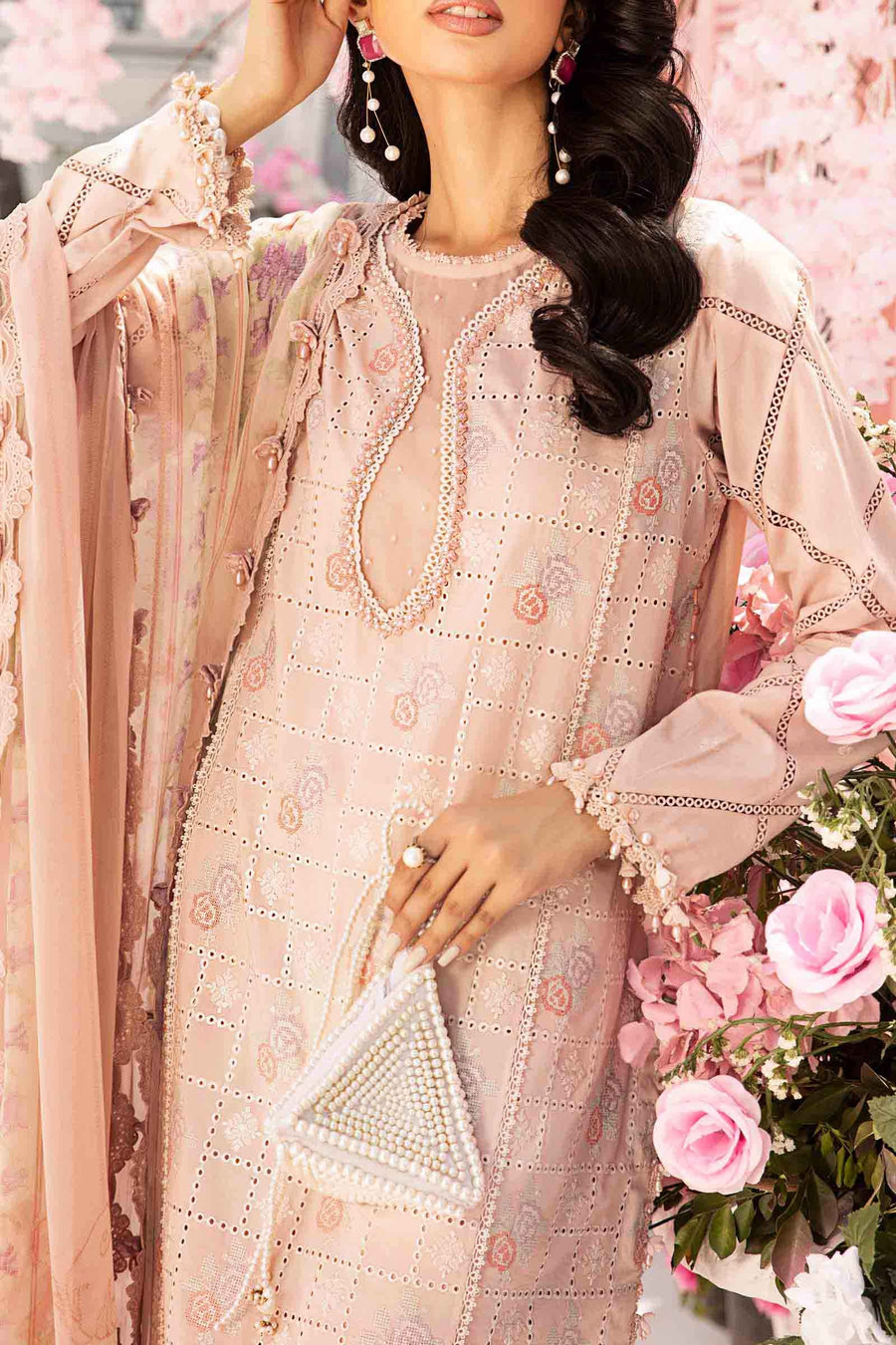 Maria.B MPrints Embroidered Lawn Unstitched 3Pc Suit MPT-2601-A