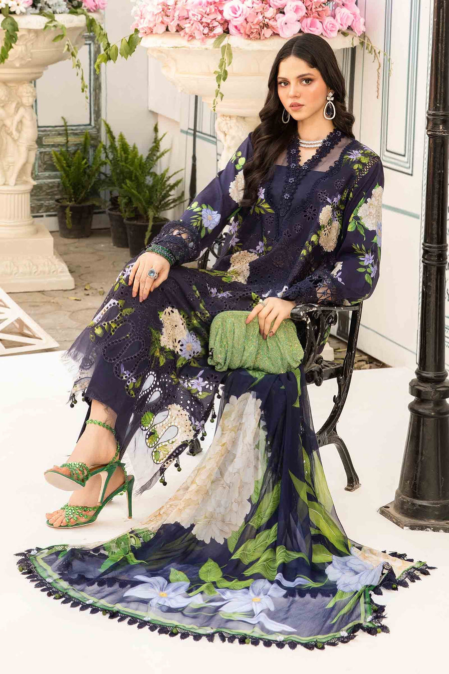 Maria.B MPrints Embroidered Lawn Unstitched 3Pc Suit MPT-2602-B
