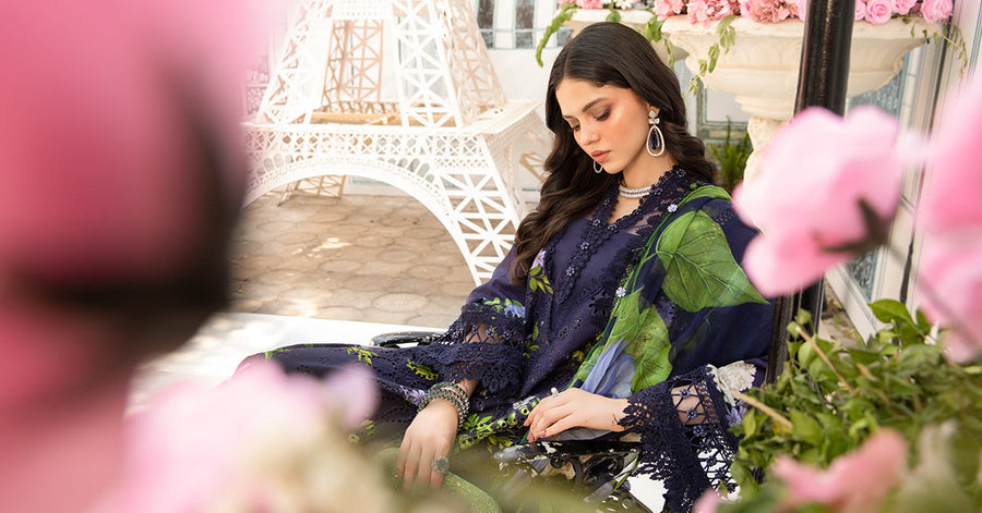 Maria.B MPrints Embroidered Lawn Unstitched 3Pc Suit MPT-2602-B